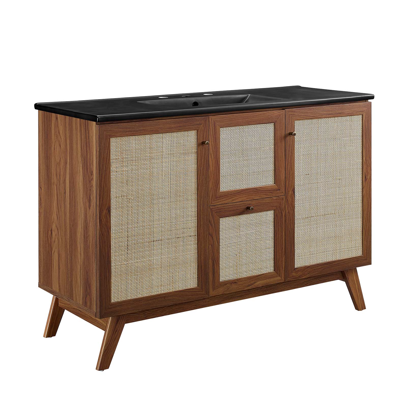 Modway Soma 48” Single Sink Bathroom Vanity in Walnut Black | eBay
